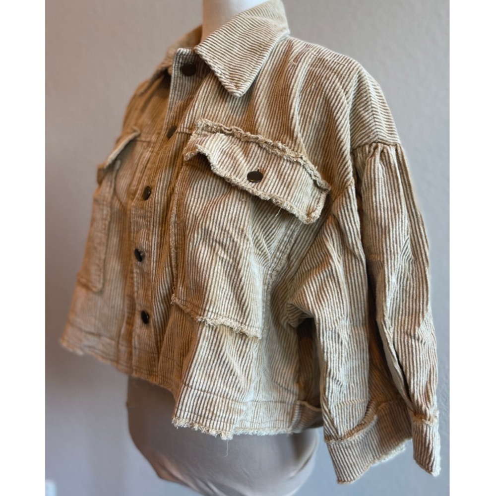 Maisie Vintage Style Cropped Corduroy Jacket NWT - Picture 11 of 14
